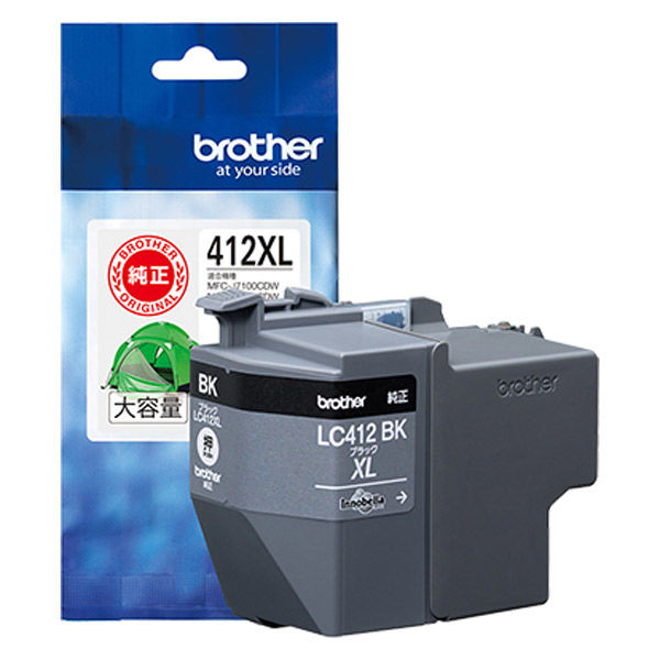ブラザー（brother） 純正インクカートリッジ LC412XLBK ブラック 大