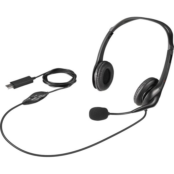 バッファロー PCヘッドセット USB接続 ノイズキャンセリングマイク搭載