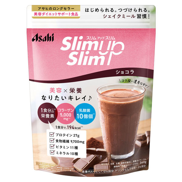 スリムアップスリム シェイク ショコラ 360g アサヒグループ食品