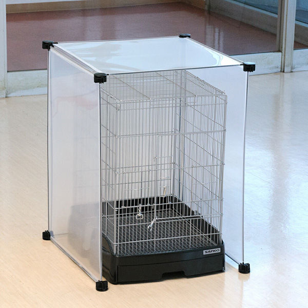 三晃商会 イージーホーム40ハイ BK(ブラック) (43.5×50×62cm) フェンス