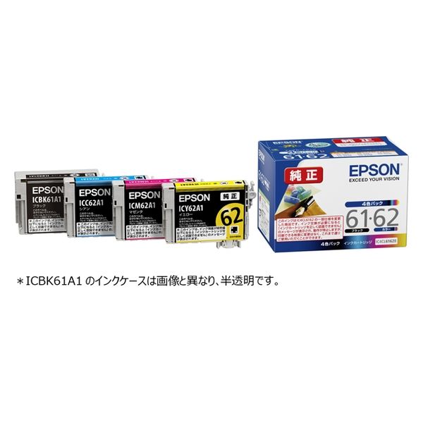 エプソン（EPSON） 純正インクカートリッジ IC4CL6162B 1パック（4色入