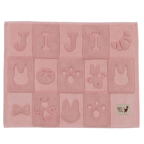 センコー 魔女の宅急便 シルエットジジ バスマット 約45×60cm ピンク