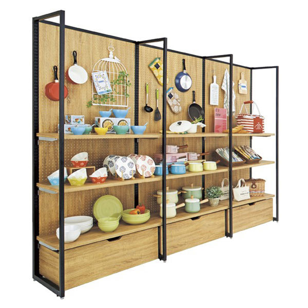 什器セットまるごと購入】 SF壁面有孔パネルタイプ W90×D49.5×H210cm