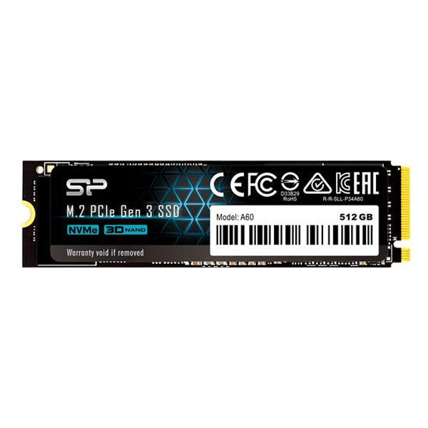 内蔵SSD 512GB M.2 2280 PCIe3.0×4 NVMe1.3 SP512GBP34A60M28 シリコン