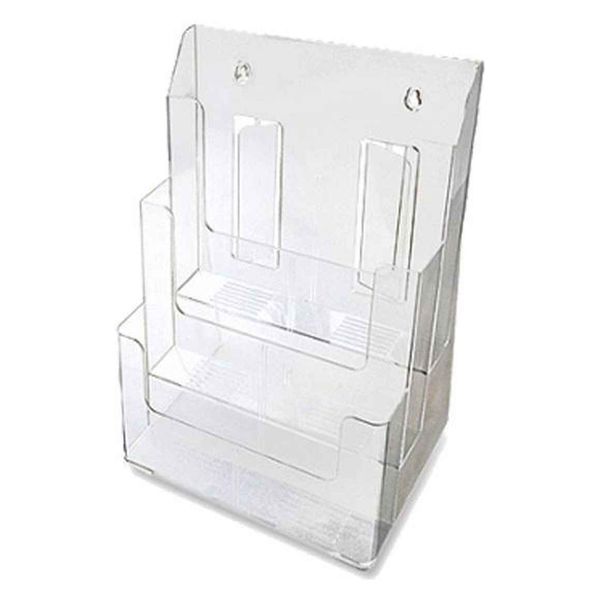 和泉化成 カタログスタンド A4 3段 クリア 250848 1個 - アスクル