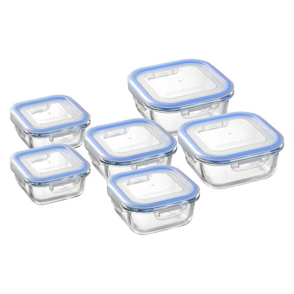 和平フレイズ レッシュ 耐熱ガラス容器6点セットA ME-7400 1個（直送品