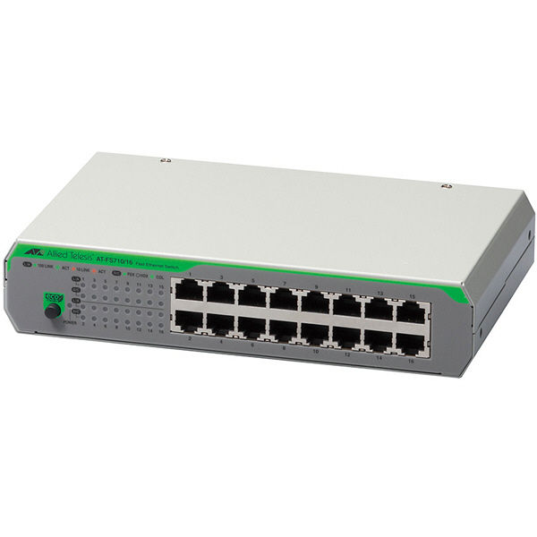 アライドテレシス ATーFS710/16 レイヤー2スイッチ 3718R 1式（直送品