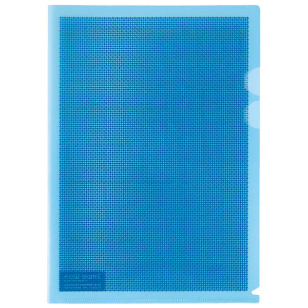 プラス カモフラジュホルダー仕切付 FL-129CH 青 1セット(1冊×5