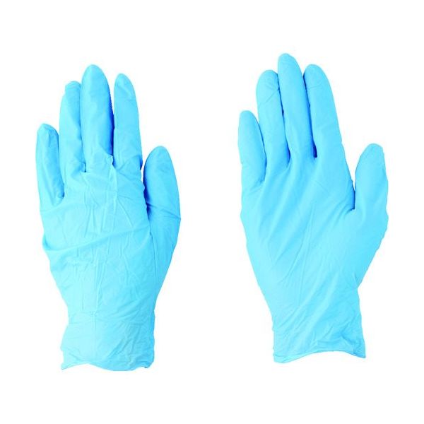 川西工業 川西 ニトリルゴム使い捨て手袋 ニトリル使いきり手袋 ブルー