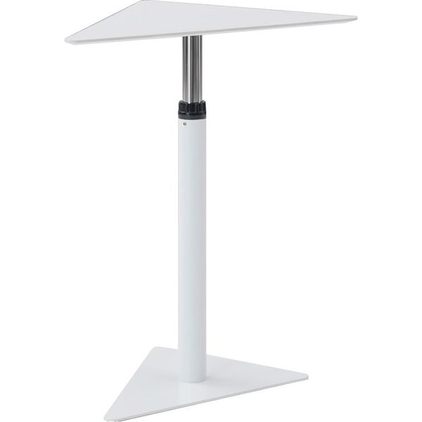 軒先渡し】オリバー サイドテーブル 三角ベース 昇降 幅560×奥行660×高