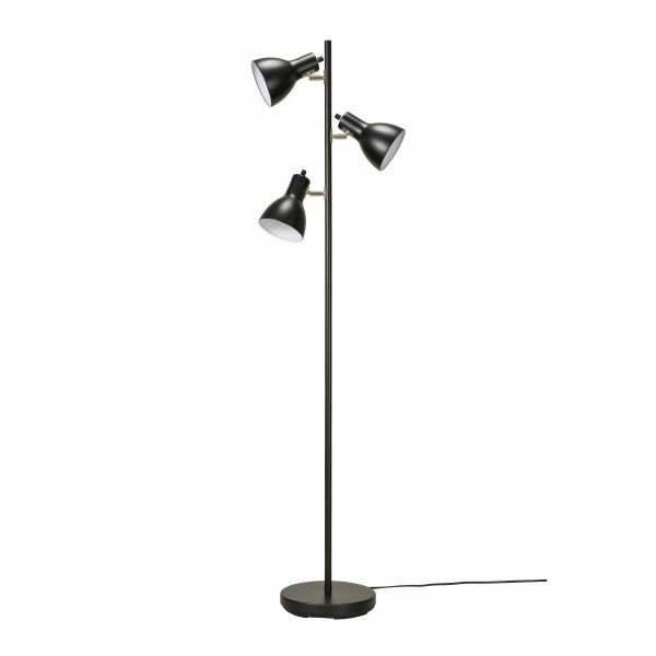 オーム電機 フロアスタンド3灯 YN30BWーK 06-1497 1個 - アスクル