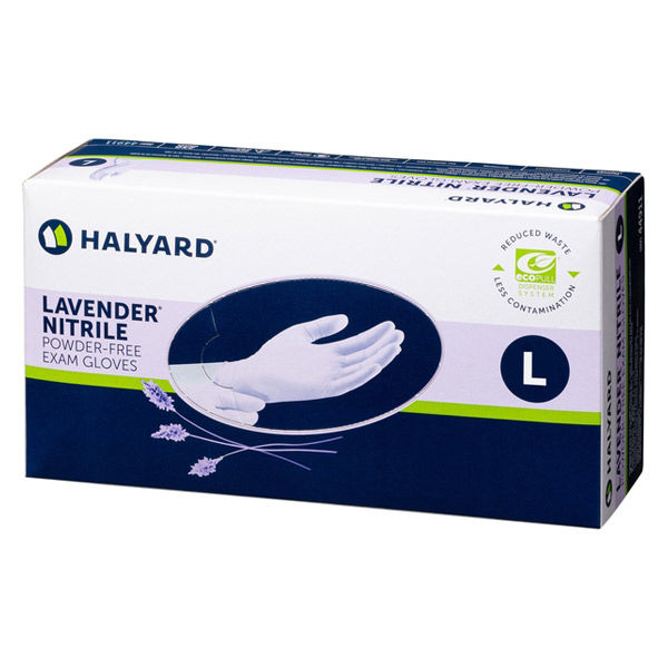 ハリヤード ラベンダー ニトリルグローブ エコプルパッケージ L 44911