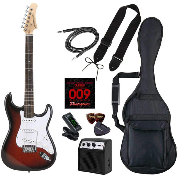 Photo Genic フォトジェニック エレキギター ST-180/RDS ライトセット