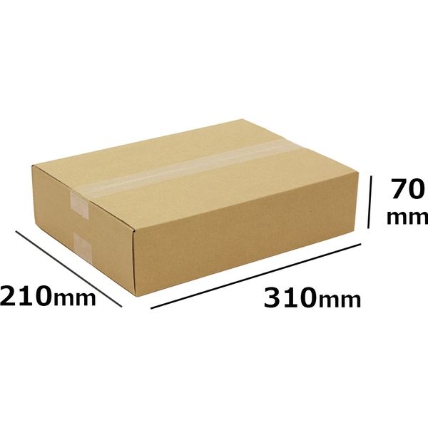 ロジマート 60サイズ ダンボール【NO18】100枚 C5 BF 51z18-100 1