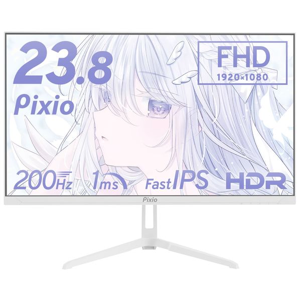Pixio ゲーミングモニター 23.8インチ 200Hz IPS ホワイト PX248WAVEW