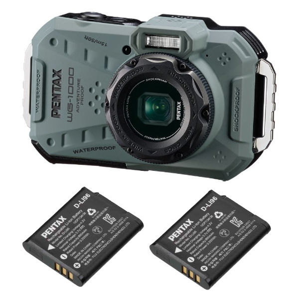 PENTAX 防水・防塵 工事用デジタルカメラ WG-1000バッテリーセット