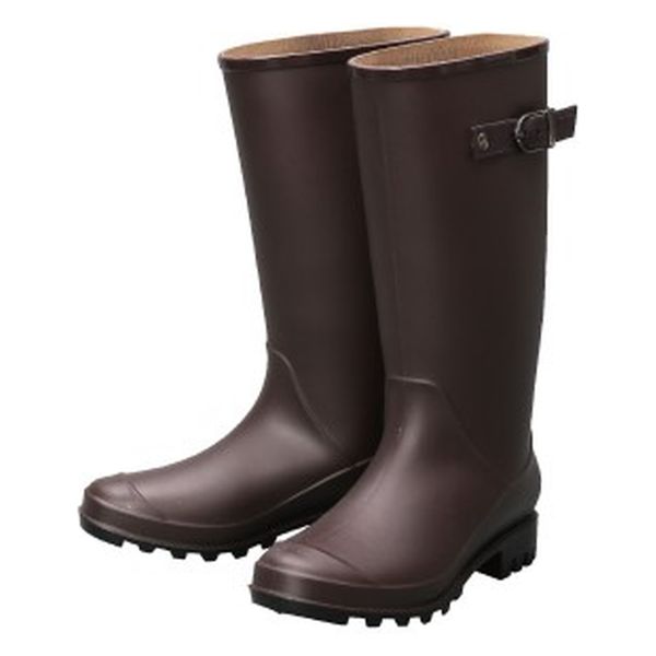 阪神素地 阪神 LB8121 ロングレインブーツ M ブラウン 1足（直送品