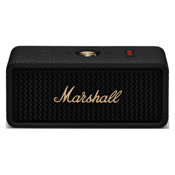 Marshall ワイヤレスポータブル防水スピーカー/ブラック&ブラス