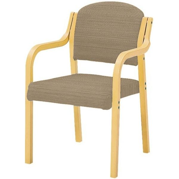 軒先渡し】オリバー 介護用チェア 肘付タイプ オリーブ/ナチュラル 高