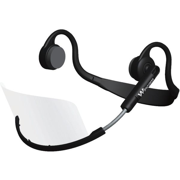 ウィンカム ヘッドセットマスク ブラック（1個入） W-HSM-1B（直送品