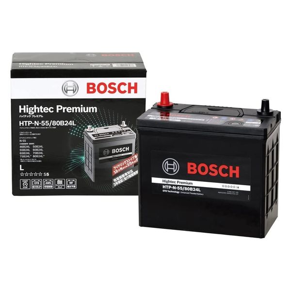 BOSCH バッテリー HTP-N-55/80B24L 010954 1個（直送品） - アスクル