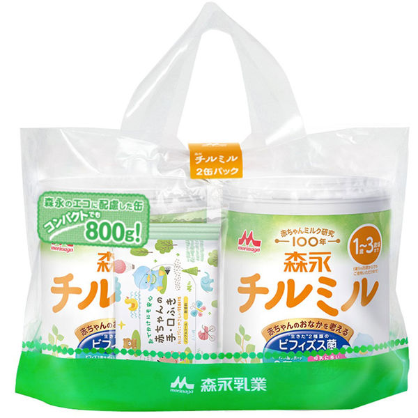 1歳頃から】森永 フォローアップミルク チルミル 大缶2缶パック（800g