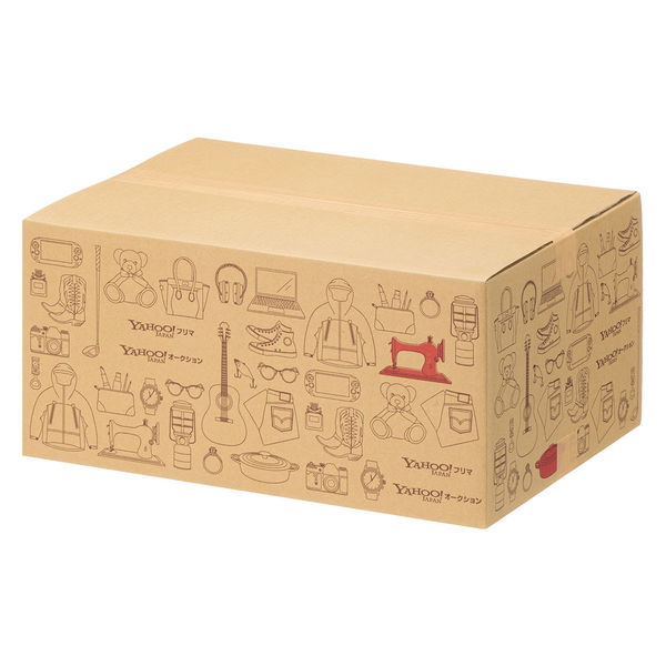 120サイズ】Yahoo!オークション&フリマデザイン ダンボール 1パック（3