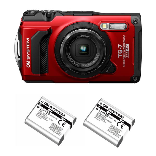 OMデジタルソリューションズ デジタルカメラ Tough TGー7RED+LIー92B