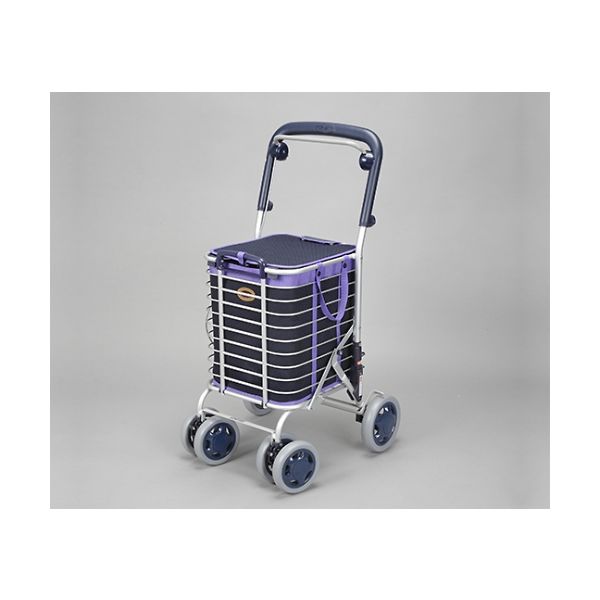 ユーバ産業 シルバーカー(ワイヤーカート) A-0245M(BL) 1個 61-7363-60