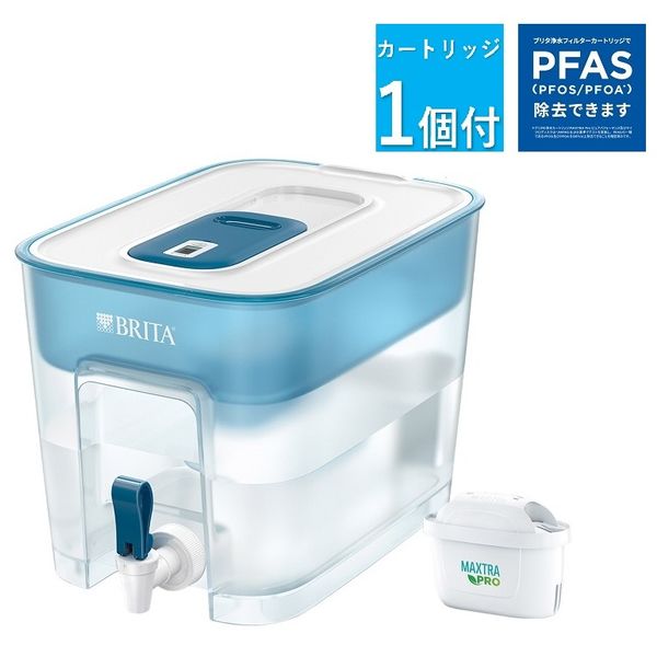 ブリタ（BRITA）タンク型 浄水器 フロー ベーシックブルー マクストラ