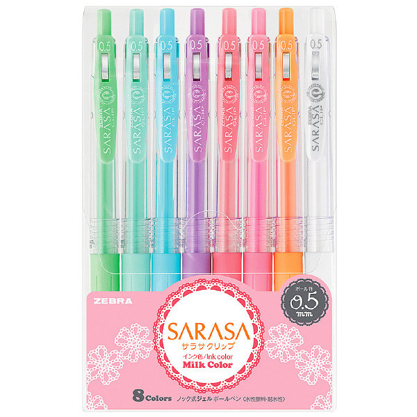 ゼブラ サラサクリップ ジェルインク（水性） ノック式 0.5mm ミルク