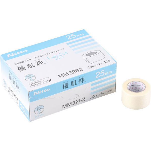 リニューアル】ニトムズ 優肌絆EasyCutホワイト MM3262 1箱（12