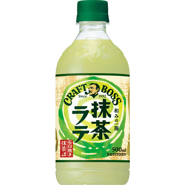 サントリー クラフトボス 抹茶ラテ 500ml 1セット（48本） - アスクル