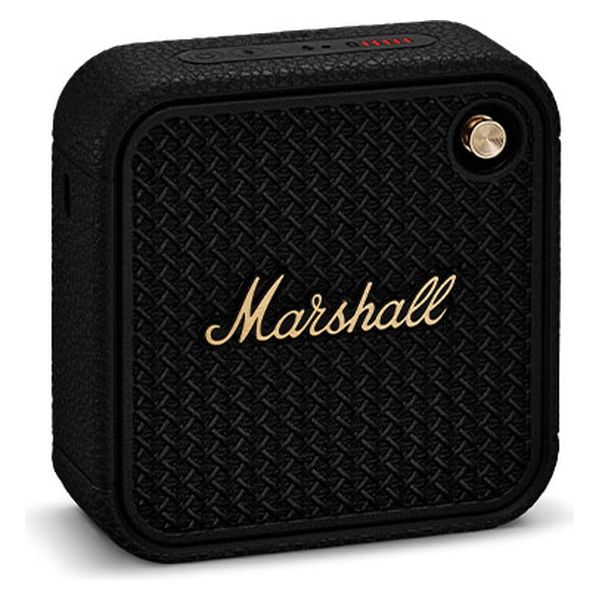 Marshall ワイヤレスポータブル防水スピーカー/ブラック&ブラス