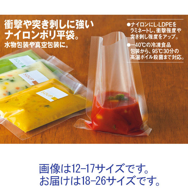 ナイロンポリ TLタイプ ポリ袋（規格袋） 18-26 180mm×260mm 1袋（100