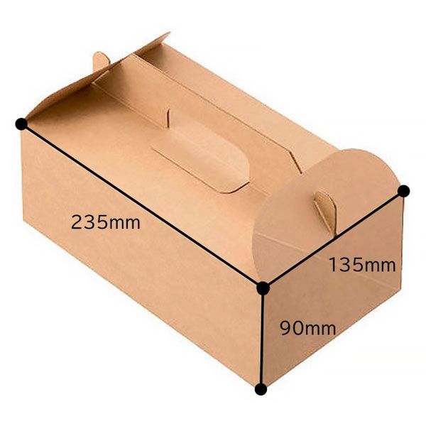 ケーキボックス 未晒し LL 1袋（50枚入） オリジナル - アスクル