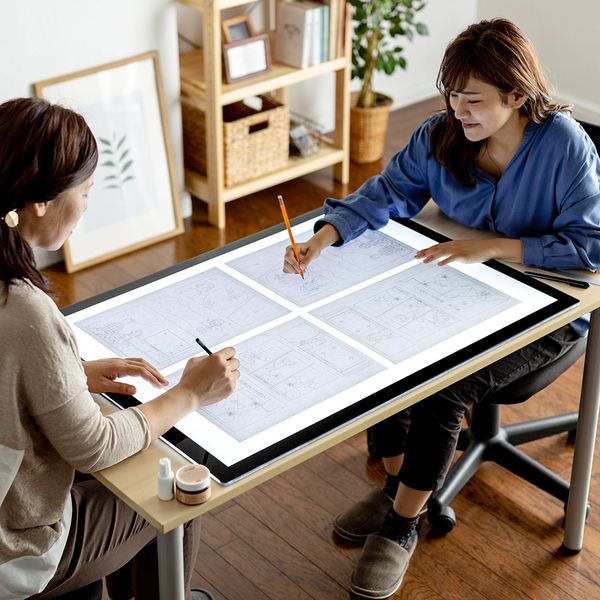 サンワダイレクト LEDトレース台（A1サイズ・薄型・無段階調光調整