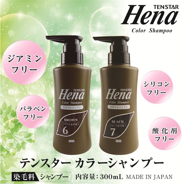 テンスター カラーシャンプー ダークブラウン ポンプ 300ml 三宝