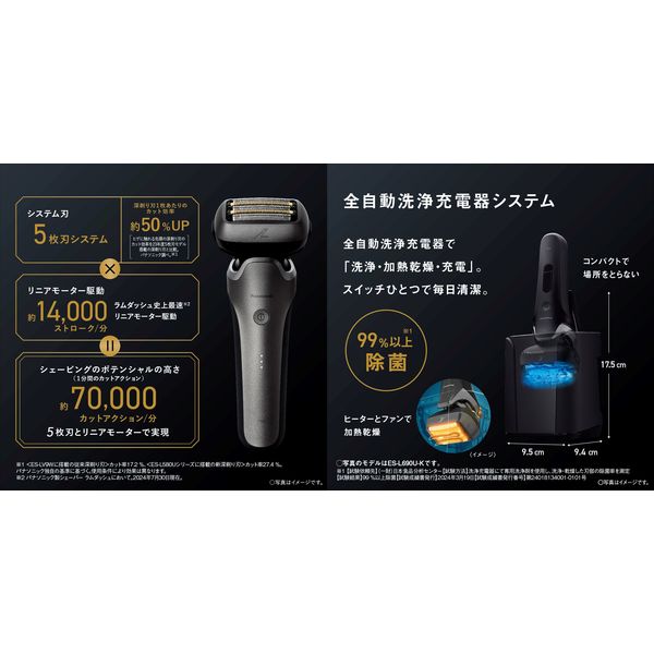 パナソニック ラムダッシュ5枚刃 ES-L580U-S 1台 - アスクル