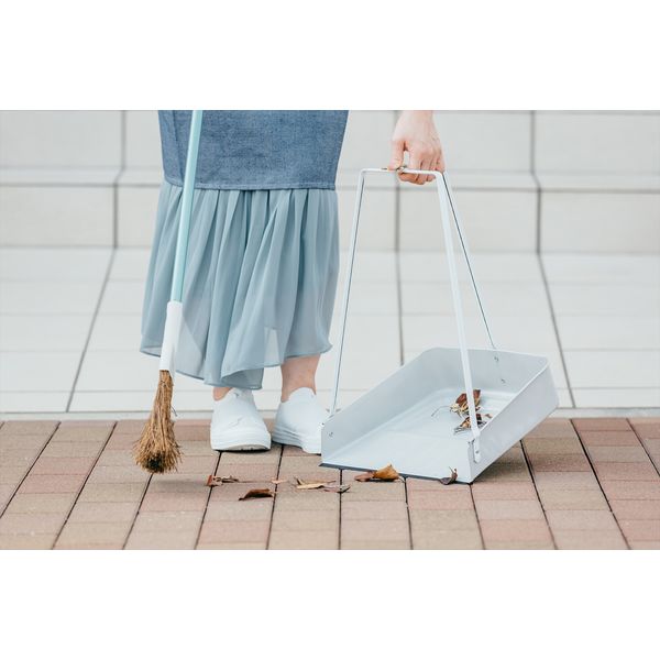 山崎産業 2989.jp+ 三ツ手チリトリD ちりとり 塵取り 屋外 スチール1個