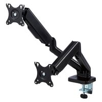 モニターアーム 2画面 17インチ～32インチ対応 耐荷重:9kg ガス式 VESA