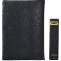 TTC 皮革調ブックカバーNo.9 A5 紺 323969 1個 - アスクル