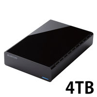外付けHDD 6TB ポータブル バッファロー HD-LE6U3-BB 1台 - アスクル
