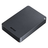 外付けHDD 6TB ポータブル バッファロー HD-LE6U3-BB 1台 - アスクル