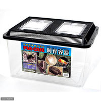 鈴木製作所 飼育容器 特大 黒(430×340×260mm) プラケース 虫かご 15089