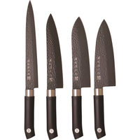 佐竹産業 濃州孫六作 黒打和包丁4本セット 23-8348-092 1箱（直送品