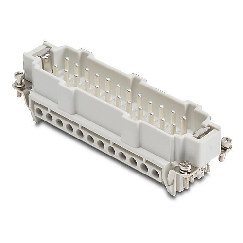 Male Insert: 24-pole, 16 amp, for ZIPport multi-wire housings (PN
