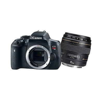 Aluguel kit canon eos rebel t6i + lente 50mm f/1.8 – qualidade e