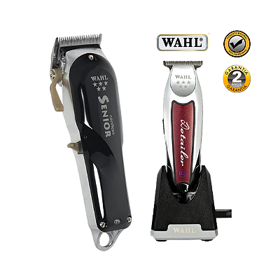 Combo Black Wahl Magic Clip Cordless Black + Detailer cordless