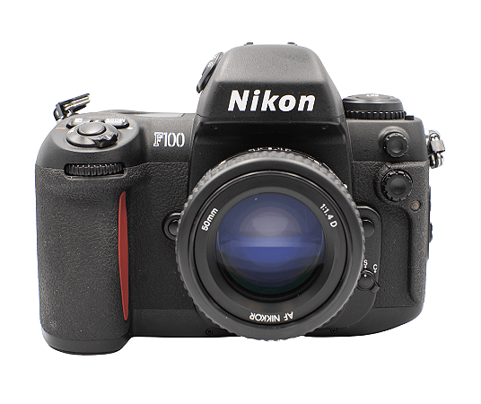 Câmera 35mm - Nikon F100 + Lente 50mm f/1.4 (NOVOS, NA CAIXA